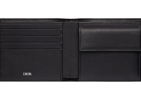 Compact Wallet Beige and Black Dior Oblique 